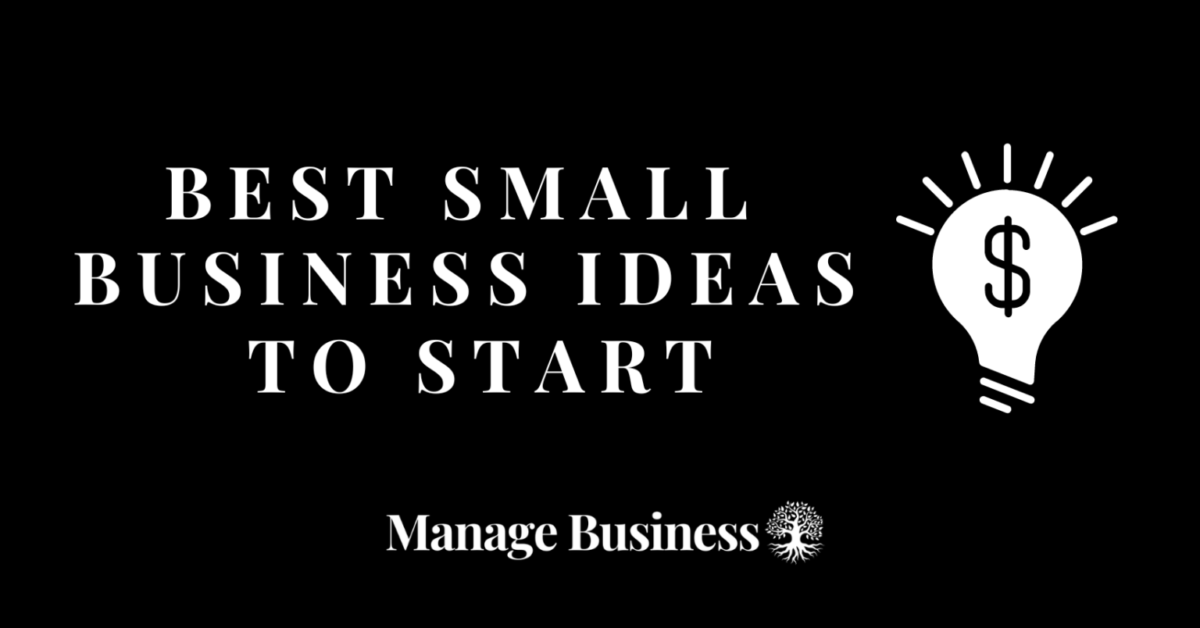 Best small business ideas to start