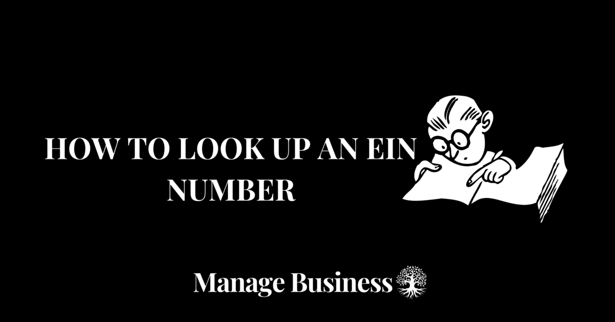 How to Look Up an EIN Number