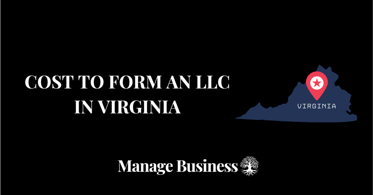 cost to form an llc in Virginia